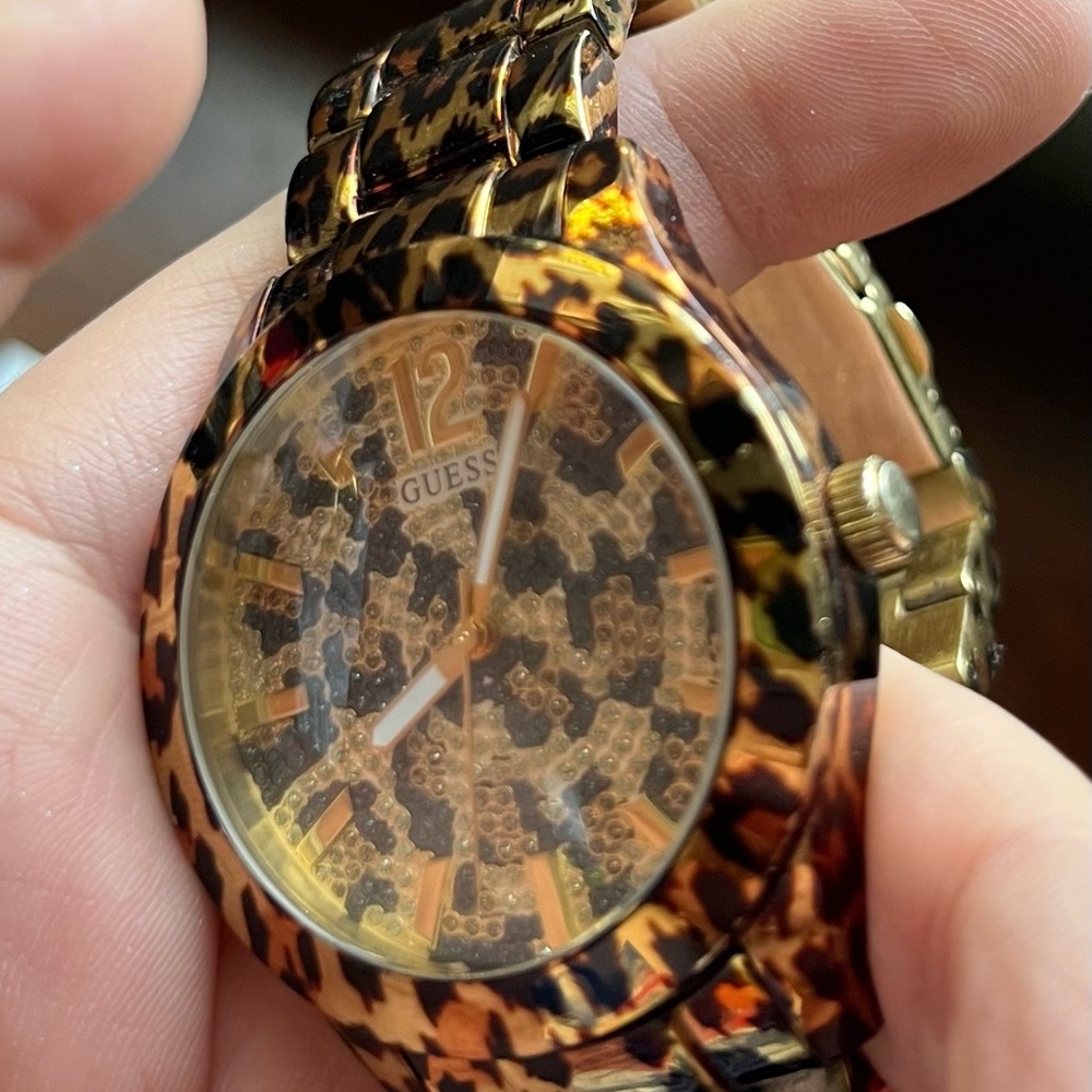 Guess Women’s Leopard Print Watch - Picture 8 of 10